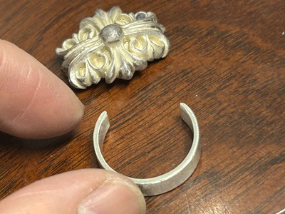 完成したシャンクとフルールドリスのコマパーツを並べた状態。