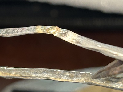 銀ロウ付けの作業風景