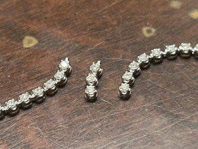 3コマ分のダイヤモンドパーツ