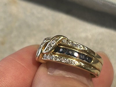 お預かり時の3連重ね付けリング